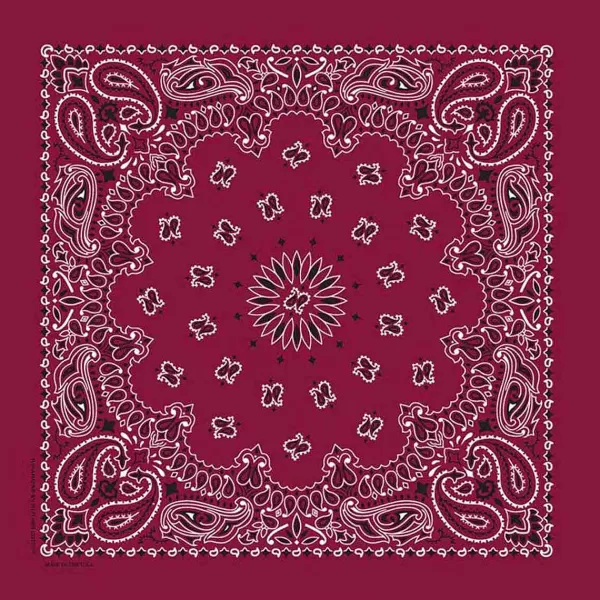 Online Burgundy Paisley Pet Bandana Bandanas