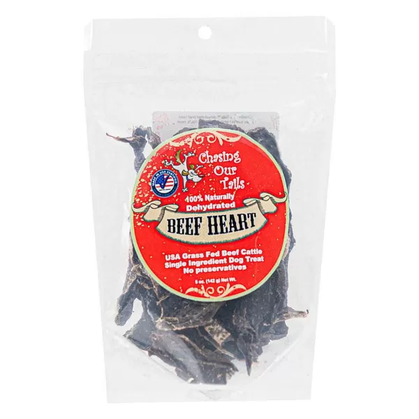 Fashion Chasing Our Tails Beef Heart Dehydrate 5 Oz Dog Treats