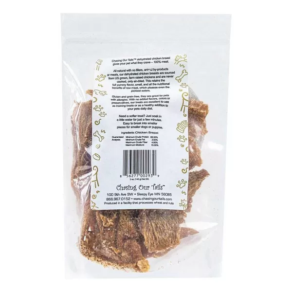 Online Chasing Our Tails Chicken Breast Dehydrate 5 Oz Dog Treats