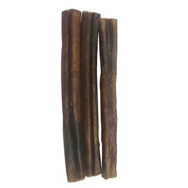 New Chasing Our Tails Odorless Bully Sticks 6"- 3 Pack Dog Treats