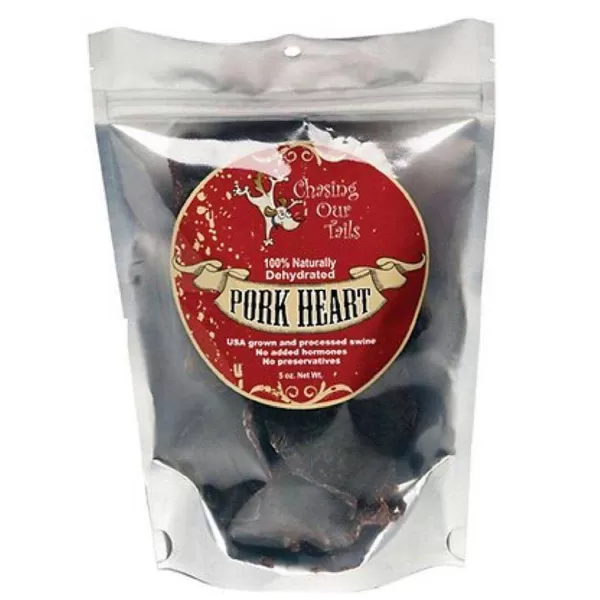 Store Chasing Our Tails Pork Heart Dehydrate 5 Oz Dog Treats