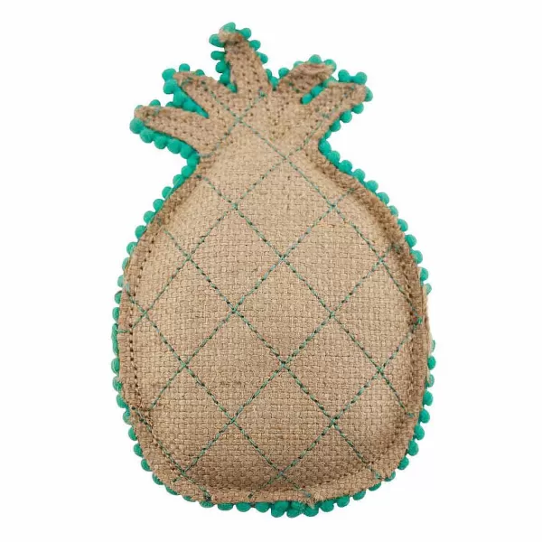 Flash Sale Dawgeee Play Quilted Canvas Mint Pineapple Dog Toy - 7" Dog Toys