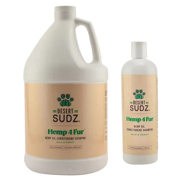 Discount Desert Sudz Calming Hemp4Fur Hemp Oil Milk & Honey Shampoo Shampoo