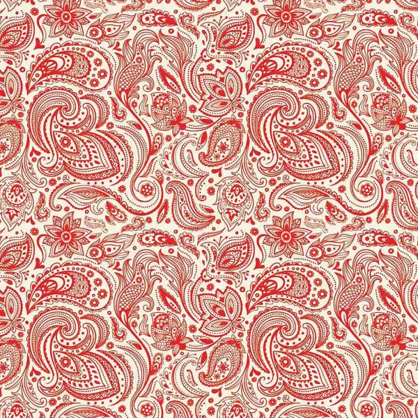 Hot English Red Paisley Pet Bandana Bandanas