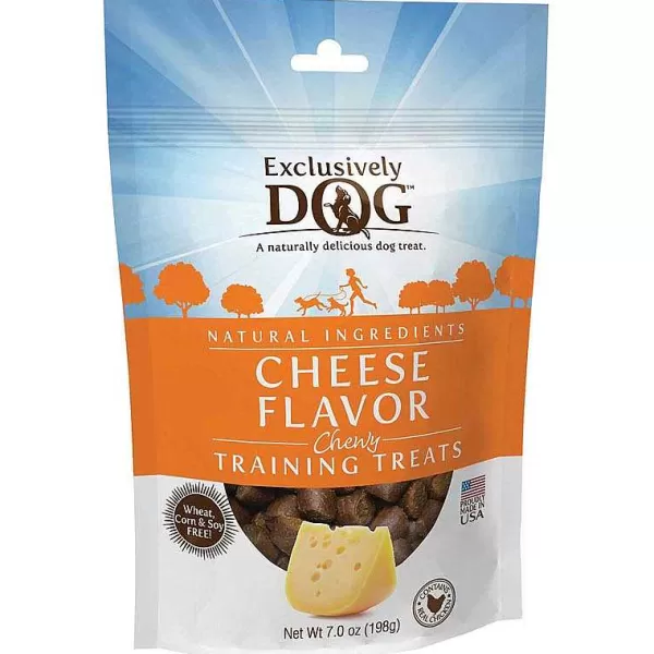 Discount Exclusively Dog Chewy Training Treats - Cheese 7 Oz Dog Treats