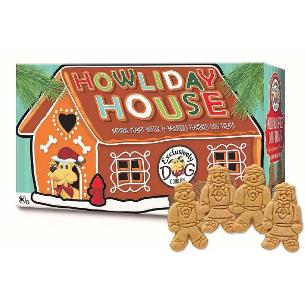 Hot Exclusively Dog Howliday House Gingerbread Treats Dog Treats