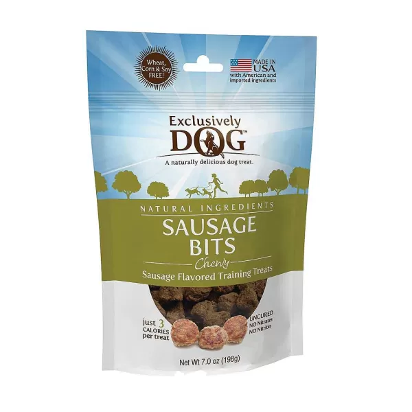 Cheap Exclusively Dog Sausage Bits Meat Treats - 7 Oz Dog Treats