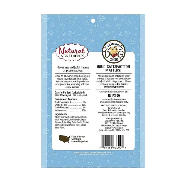 Online Exclusively Dog Snowballs - Vanilla Flavored Wafer Cookies Dog Treats