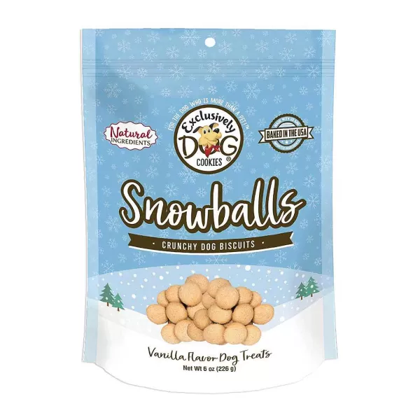 Online Exclusively Dog Snowballs - Vanilla Flavored Wafer Cookies Dog Treats