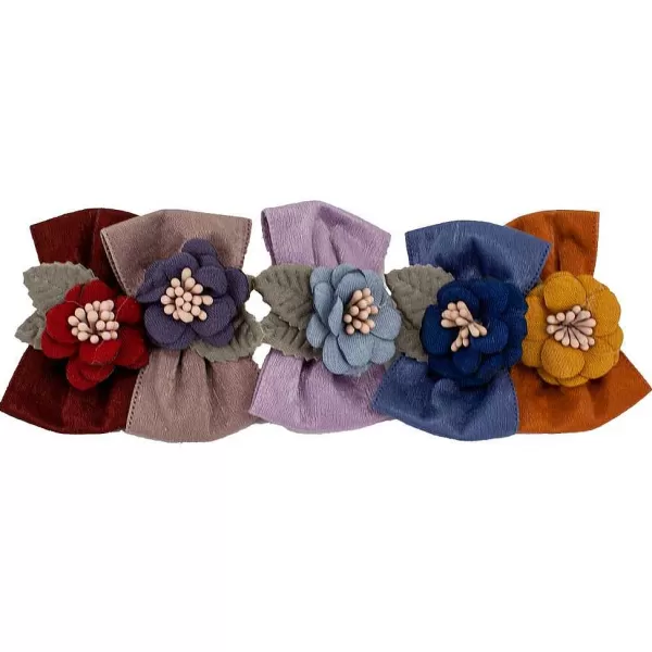 Best Fancy Finishes Satin Ribbon Dog Bows With Flower - 24Ct Bows