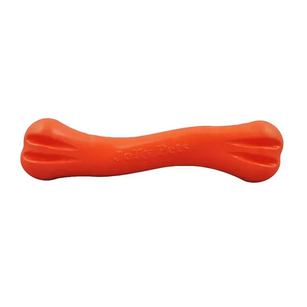 Cheap Flex-N-Chew Jolly Bone Orange Large Dog Toys