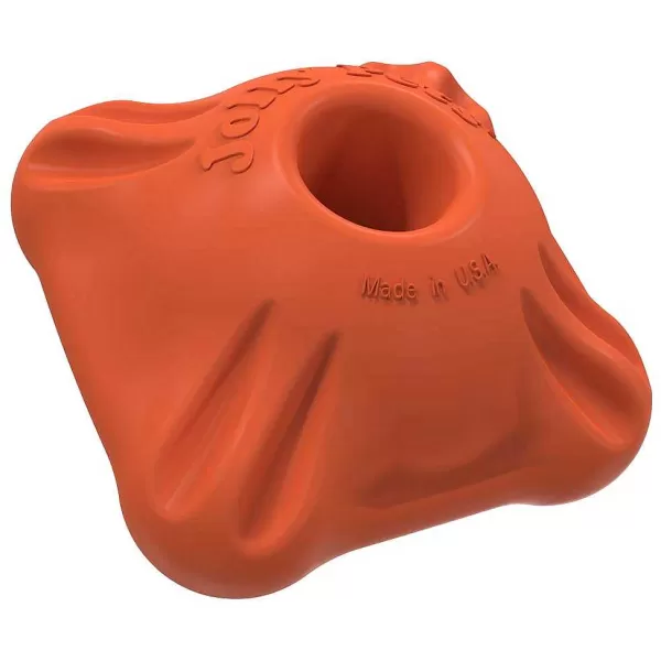 Clearance Flex-N-Chew Squarble Orange 3" Dog Toys