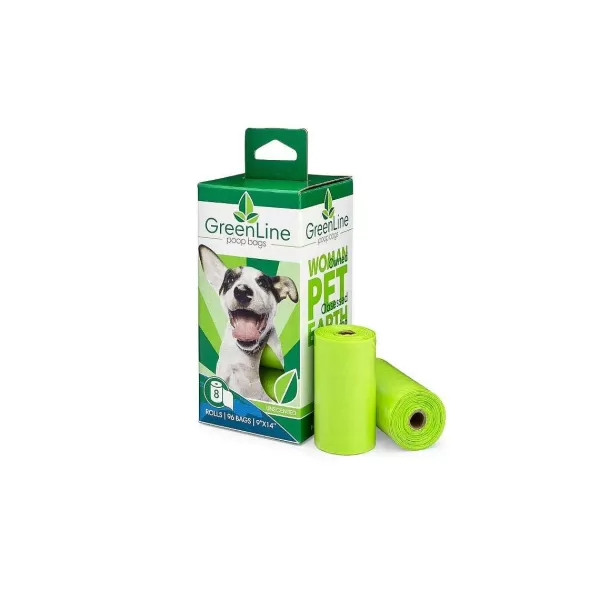 Clearance Greenline Biodegradable Poop Bags 8 Rolls Outdoor Products