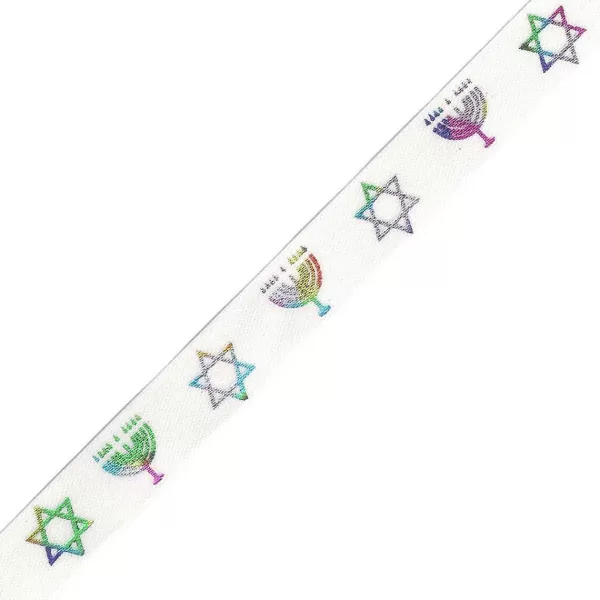 Sale Hanukkah Light Printed Pet Ribbon Ribbon