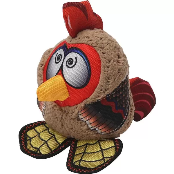 Outlet Happy Tails Mini Zany Rooster Dog Toys