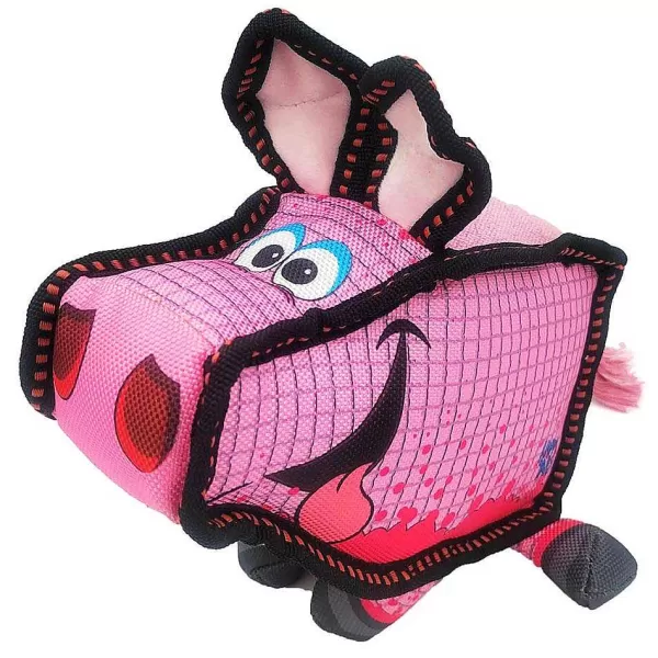 Discount Happy Tails Square Pig Dog Toys