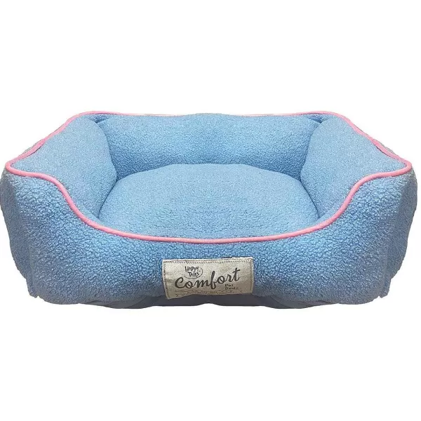 Discount Happy Tails Teddy Fur Gusset Bed Beds & Mats