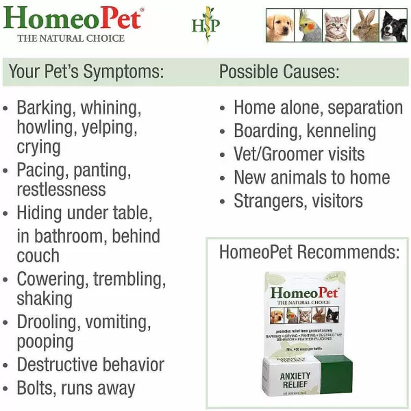 Hot Homeopet Anxiety Relief Supplements