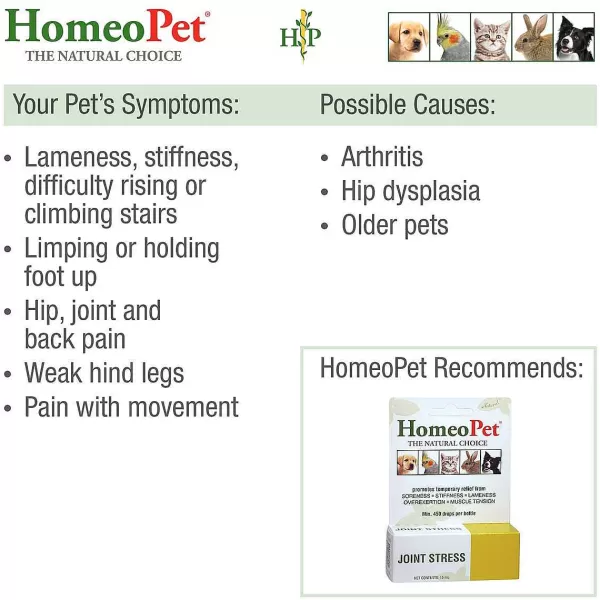 Shop Homeopet Joint Stress Supplements