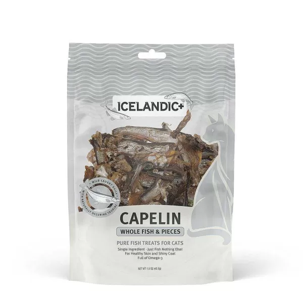 Discount Icelandic+ Capelin Whole Fish & Pieces Pure Fish Treats Cat Toys & Treats