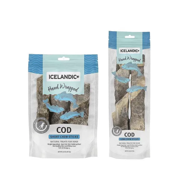 Sale Icelandic+ Cod Skin Hand Wrapped Chew Stick Dog Treats