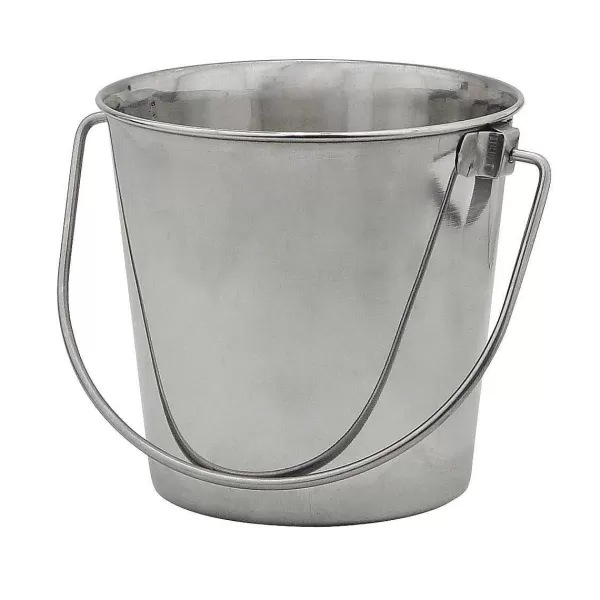 New Indipets Stainless Steel Pail With Handle 16 Quart Dishes & Bowls