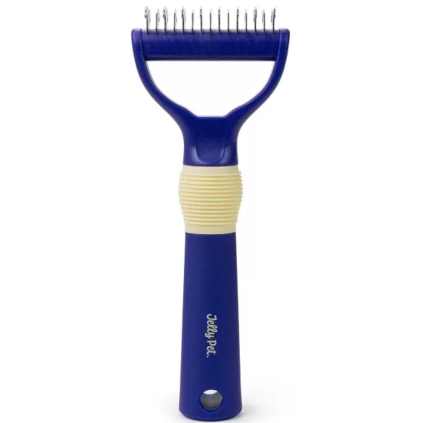 Best Sale Jelly Pet Dual Deshedding Rake Grooming Tools