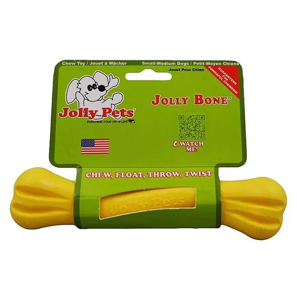 Shop Jolly Pet Jolly Bone Yellow Small Dog Toys