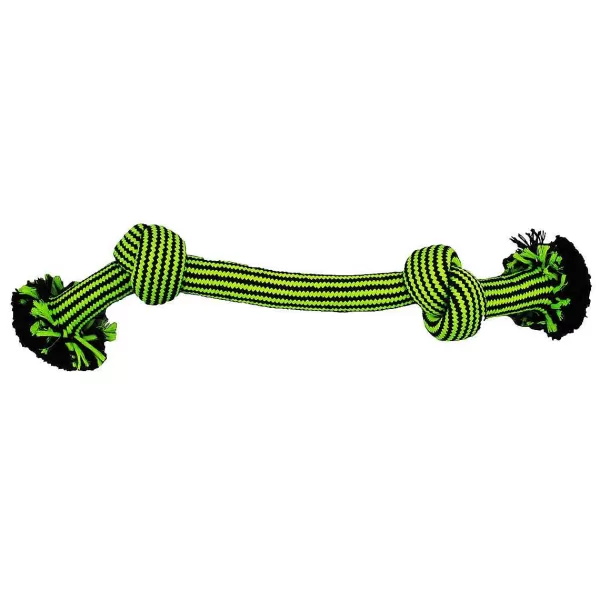 New Jolly Pet Knot-N-Chew 2 Knot Rope Dog Toys