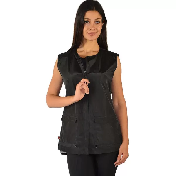 Online Ladybird Line Women'S Black Waterproof Vest Apparel