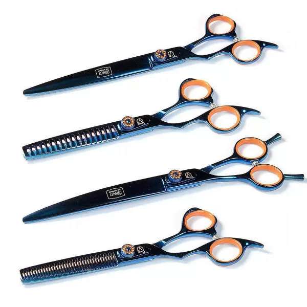 Best Loyalty Pet 8" Left-Handed 5 Piece Starter Shear Set Grooming Shears