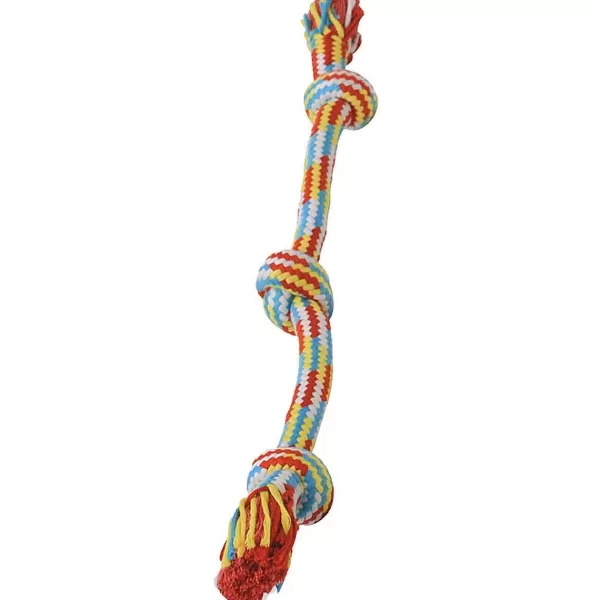 Online Mammoth Flossy Chews Extra 3 Knot Tug Small 15" Dog Toys