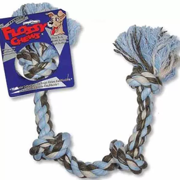 Flash Sale Mammoth Large 4 Knot Colored Rope Tug 27" Dog Toys