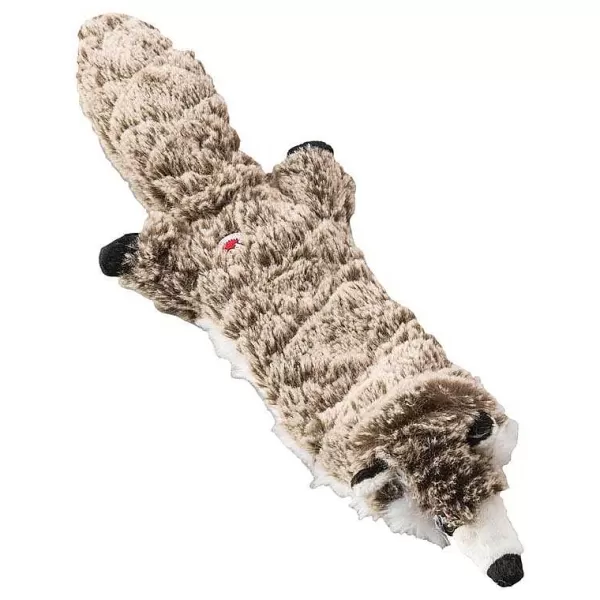 Best Sale Mini Skinneeez Extreme Quilted Raccoon 14" Dog Toys