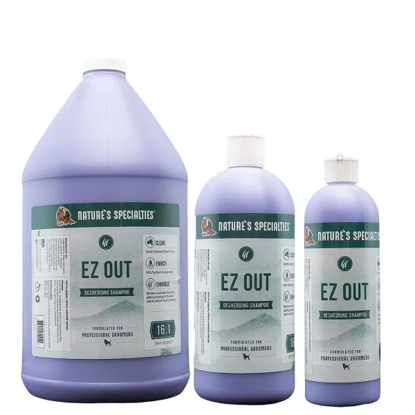 Online Natures Specialties Ez Out Deshedding Pet Shampoo 16:1 Shampoo