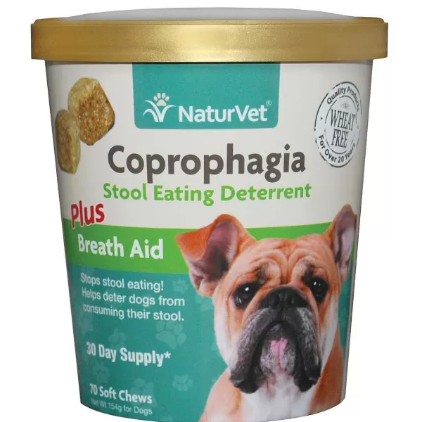 Sale Naturvet Coprophagia Plus Breath Aid Soft Chews 70 Count Supplements