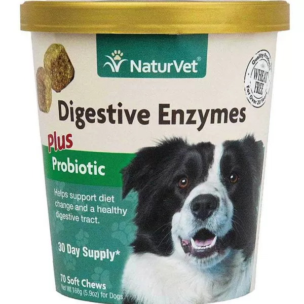 Outlet Naturvet Digestive Enzymes Plus Probiotic Soft Chews 70 Count Supplements