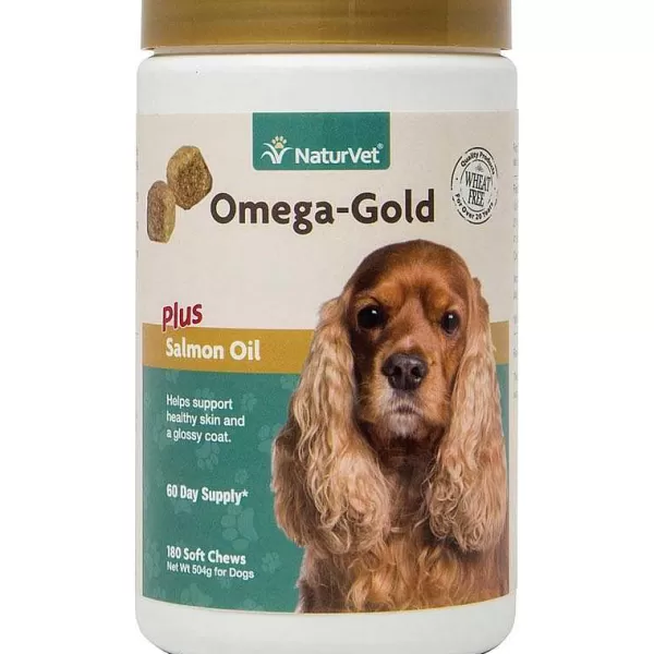 Hot Naturvet Omega-Gold Plus Salmon Oil Soft Chews 180 Count Supplements