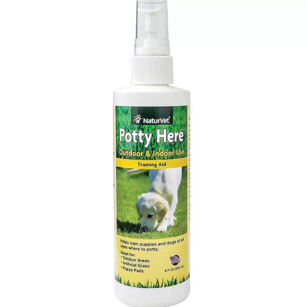 Cheap Naturvet Potty Here Training Aid Spray 8 Oz House Training & Cleaning