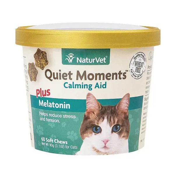Flash Sale Naturvet Quiet Moments Plus Melatonin Cat Soft Chew Cup 60 Count Health Aids