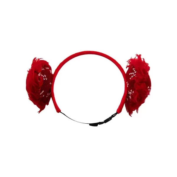 Clearance Outward Hound Red Holiday Earmuffs For Pets - Xs/Sm Pet Apparel