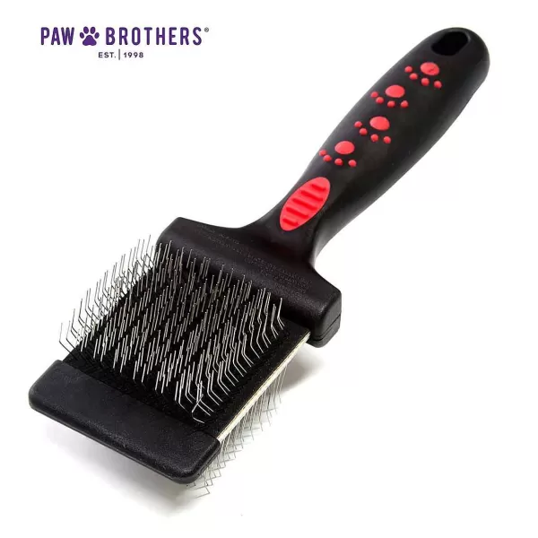 Sale Paw Brothers Double Sided Flex Slicker Brush (Soft/Small) Grooming Tools