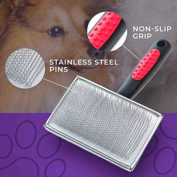 Discount Paw Brothers Flat Slicker Brush X-Large Grooming Tools