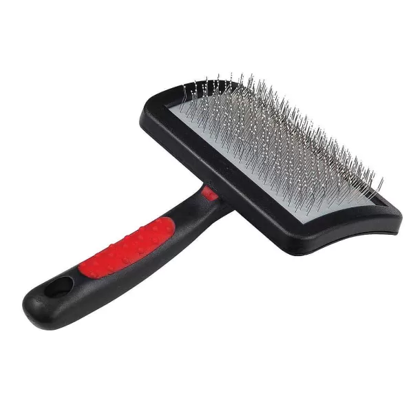 Online Paw Brothers Large Soft Pin Universal Type Curved Slicker With Coated Pin Tips Grooming Tools