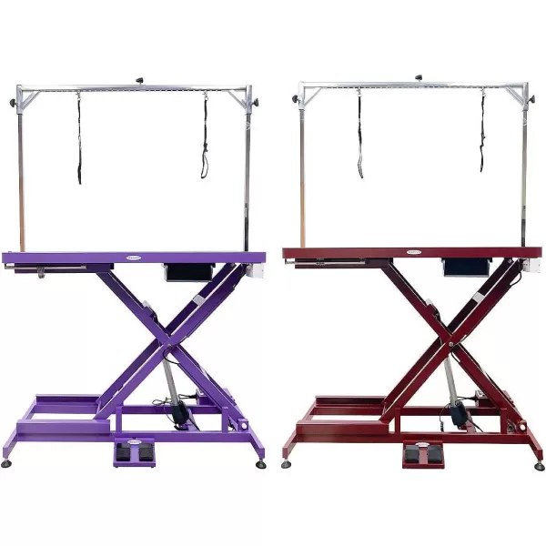 Online Paw Brothers Pro Low-Low Super Electric Grooming Table - Purple Grooming Tables