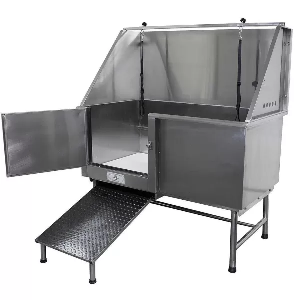 Shop Paw Brothers Stainless Steel 48" Grooming Tub With Ramp Grooming Tubs