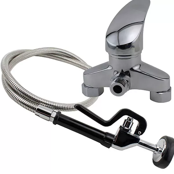 Best Sale Paw Brothers Stainless Steel Spray Hose With 6" Center Faucet Arms, Loops & Accessories