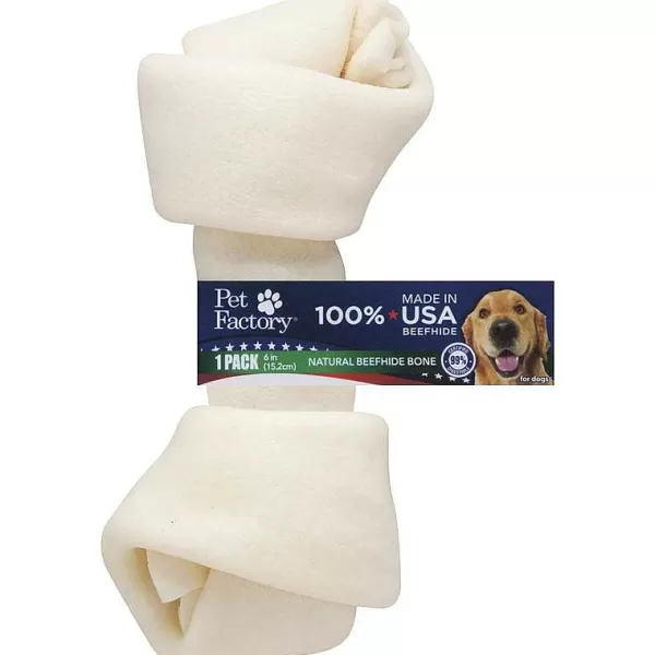 Clearance Pet Factory 6-7 Inch Usa Knotted Bone Dog Treats