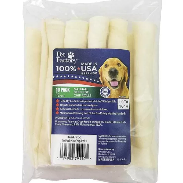 Cheap Pet Factory 5 Inch Usa Rolls 10 Pack Dog Treats