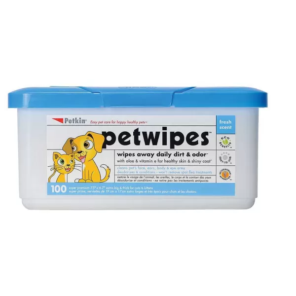 Sale Petkin Pet Wipes 100 Count House Training & Cleaning